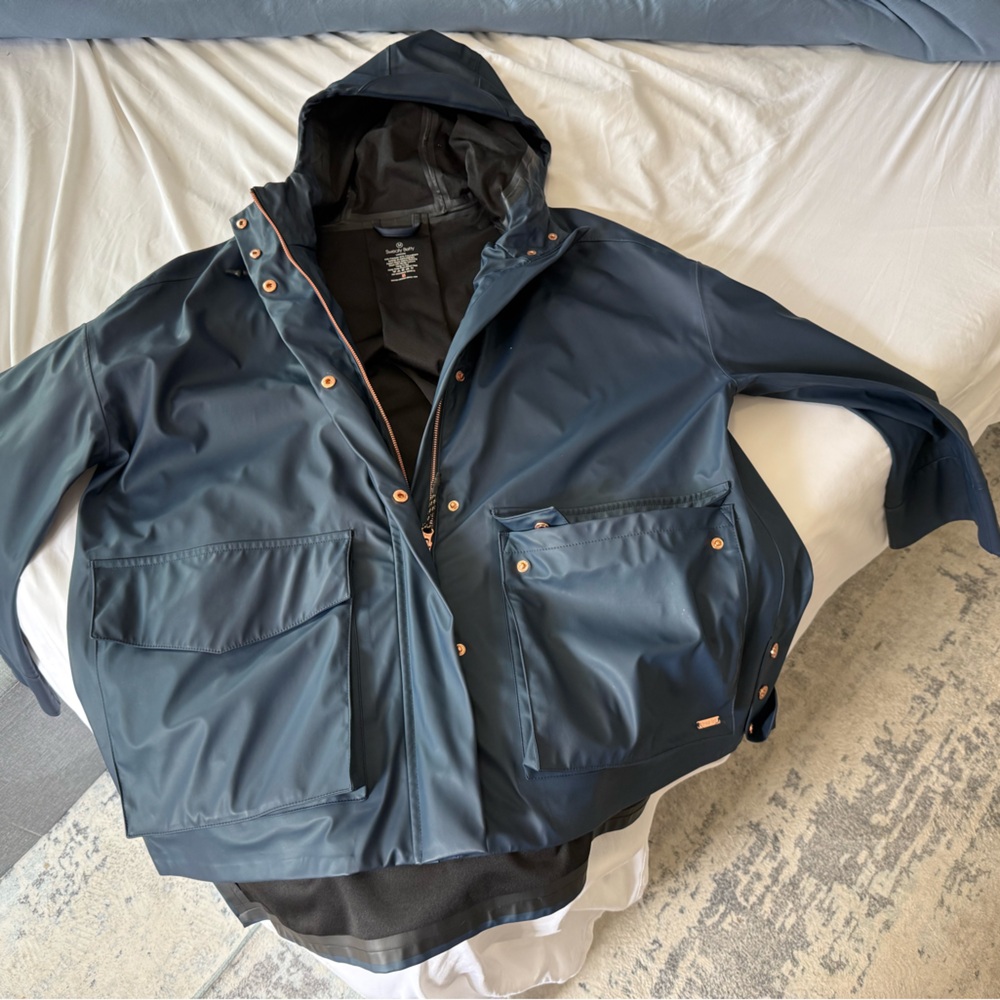 Sweaty Betty Dark Blue rain coat